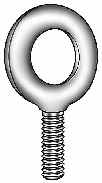 Eyebolt, Lift W/O Shoulder, Stl, 5/8-11