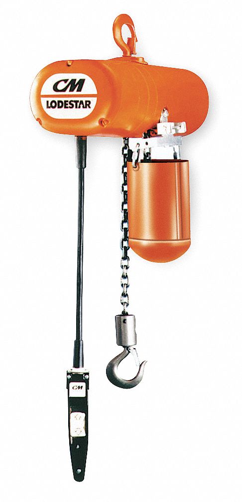 Electric Chain Hoist, Lift 20 ft., 115V