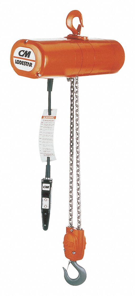 Electric Chain Hoist, 6000 lb., 5.5 fpm