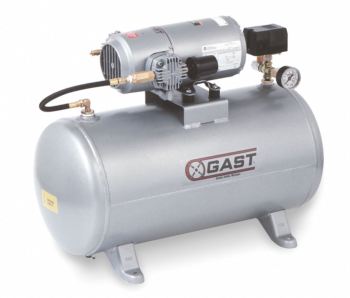 Air Compressor, Elec, 1/3HP, 100PSI, 12Gal