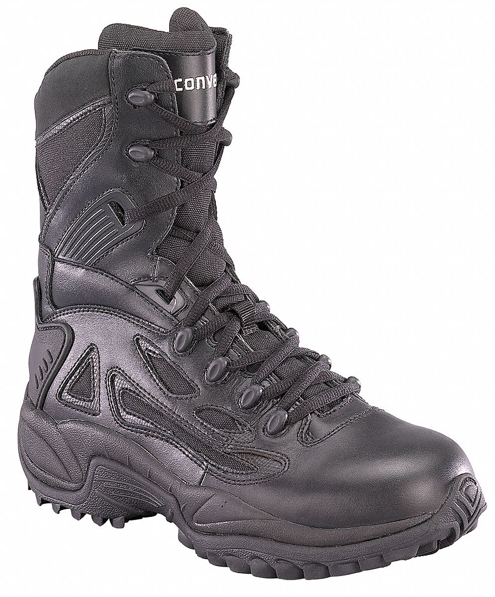 Tactical Boots, Pln, Mens, 11, Black, 1PR