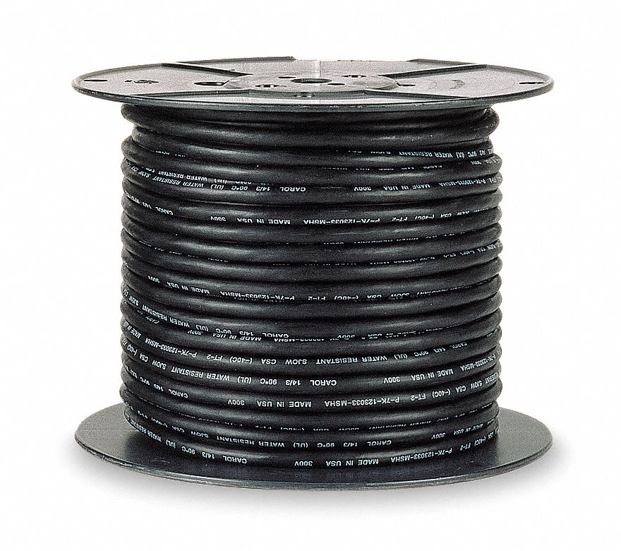 Cord, Portable, 100 Ft, 6/3 SOOW, Black