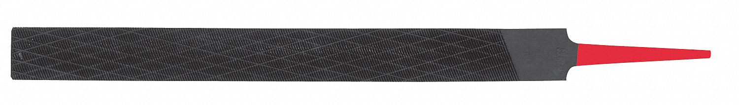 Half Round Multicut File, Black, 8 In