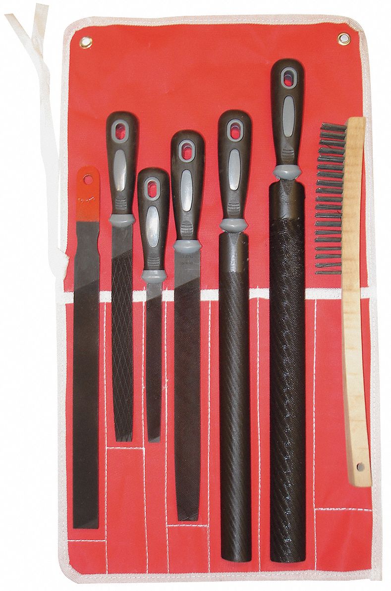 Wind/Oil/Gas File Set, Black, 7 Pc