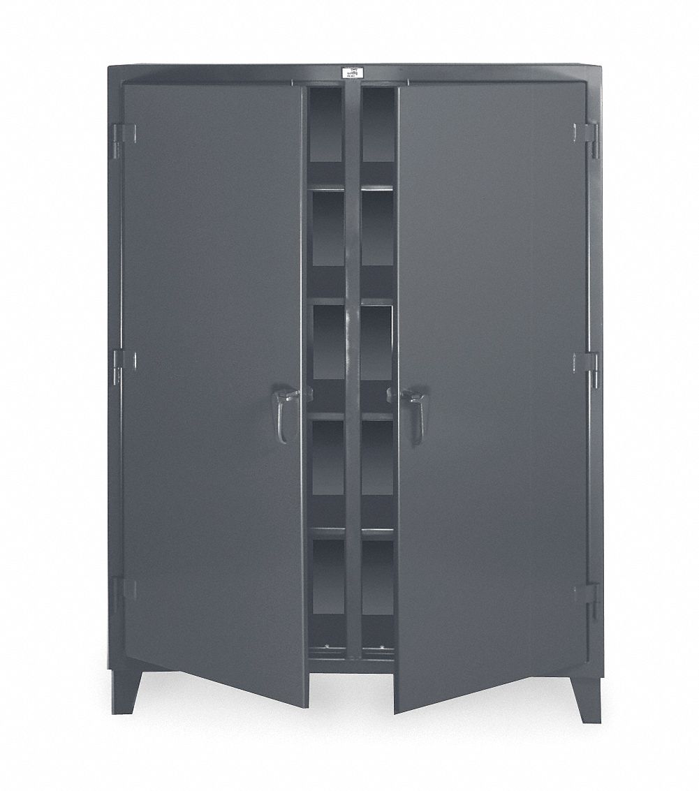 Storage Cabinet, Welded, Dark Gray