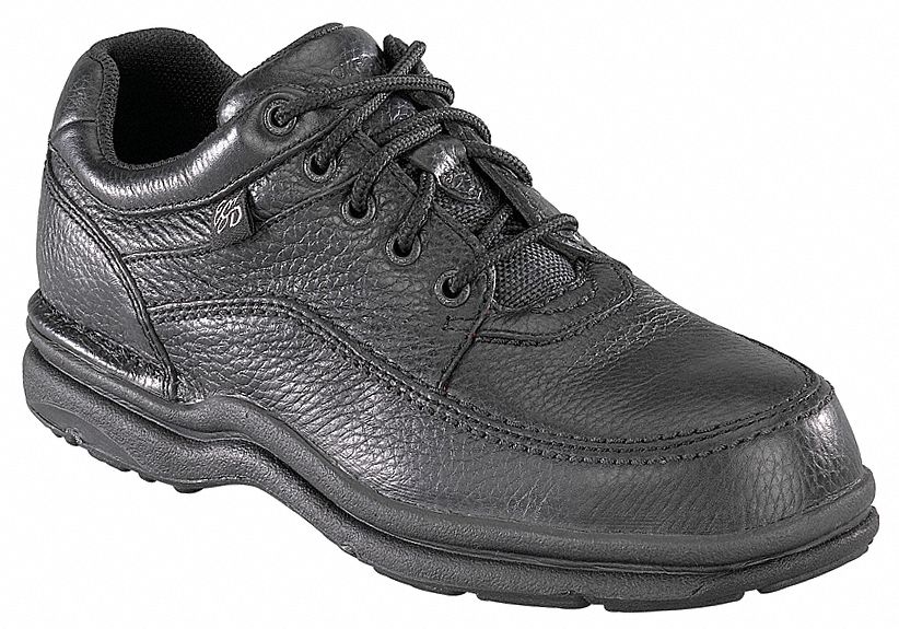 Work Shoes, Stl, Mn, 10.5W, Blk, 1PR