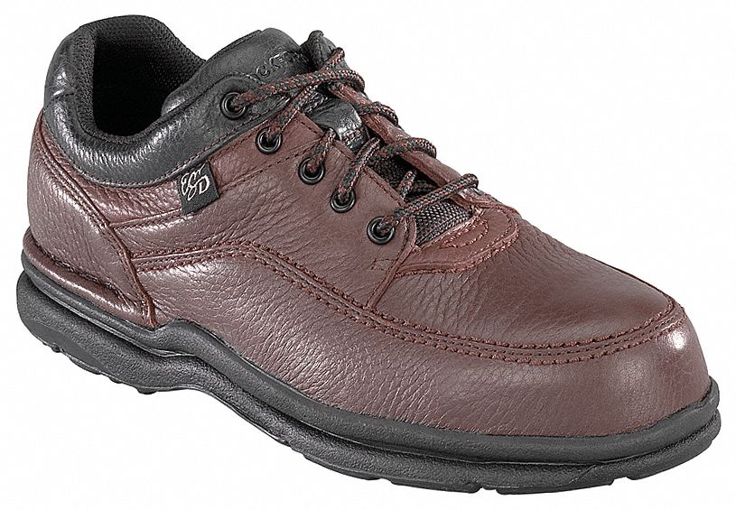 Work Shoes, Stl, Mn, 12E, Brn, 1PR