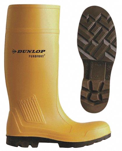 Knee Boots, Men, 12, Steel Toe, Ylw, 1PR
