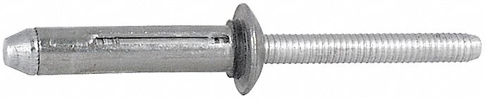 Blind Rivet, Al/Al, 3/16 Dx1.063 In, Pk 500