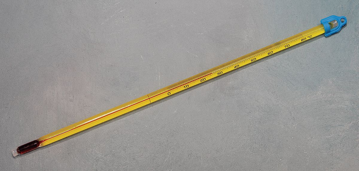 Liquid In Glass Thermometer, 0 to 80C