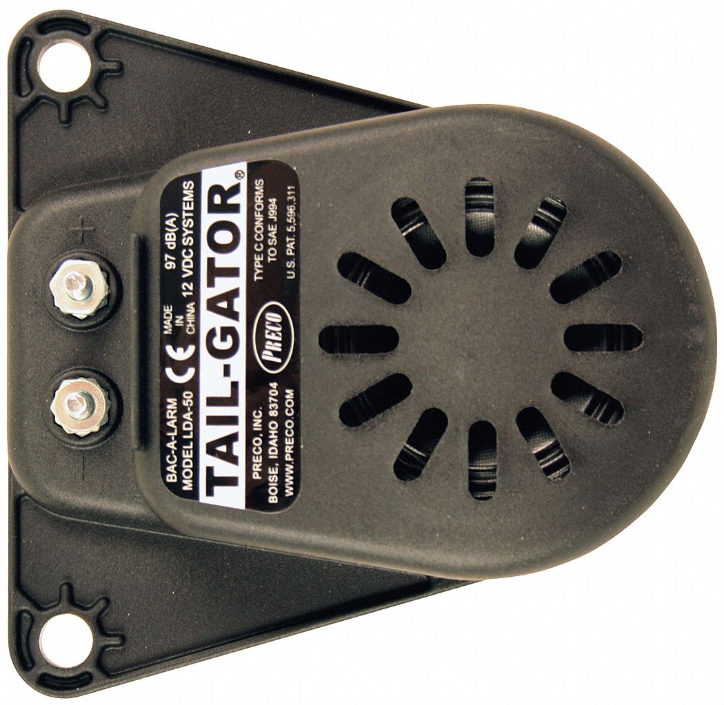 Back Up Alarm, 97dB, 4-1/2 In. H