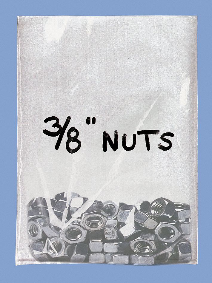 Gusseted Poly Bag, 15 In.L, 12 In.W, PK500