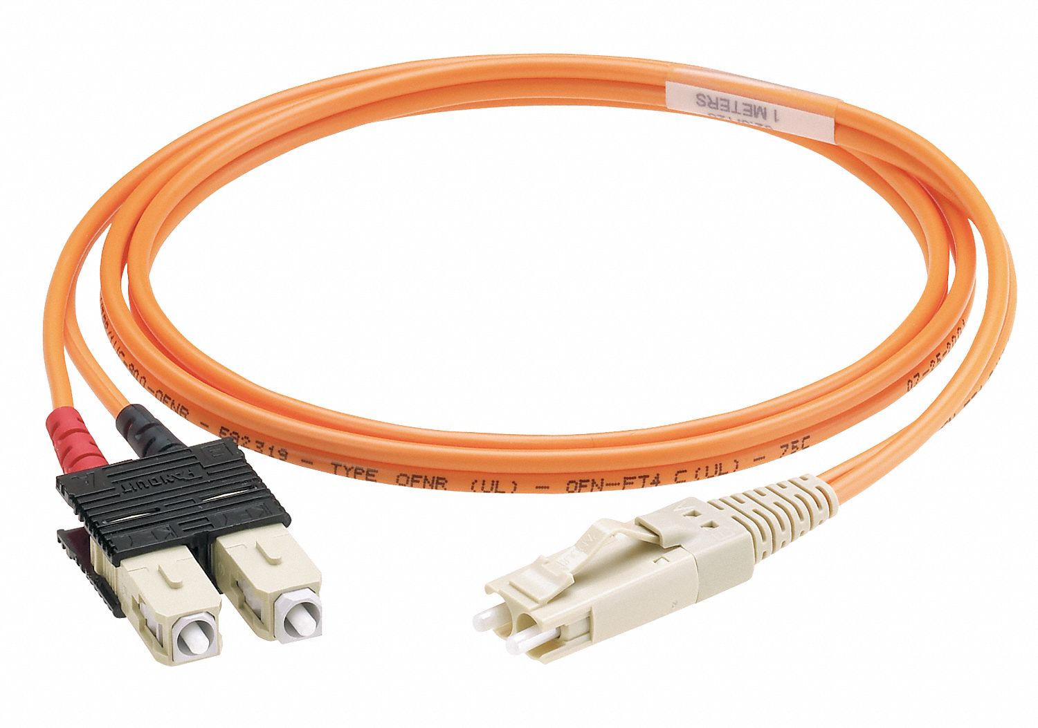 Cord, Fiber Patch, Duplex, LC to LC, 2M