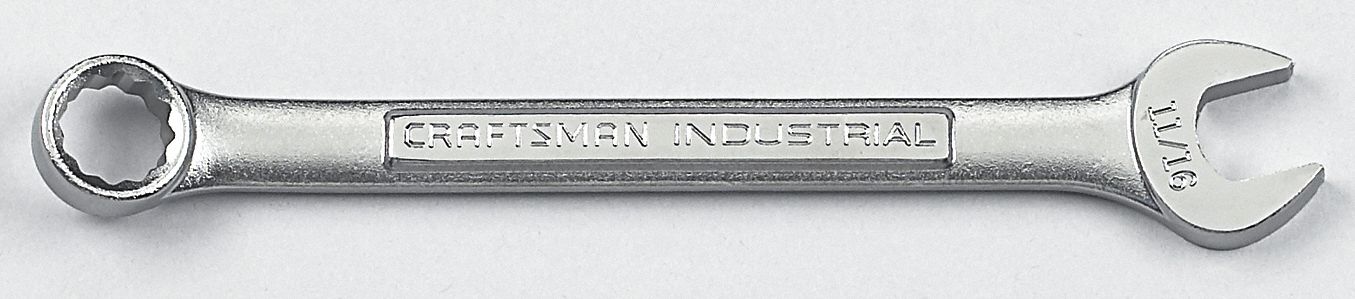 Combination Wrench, 11/16In, 8-13/16In OAL