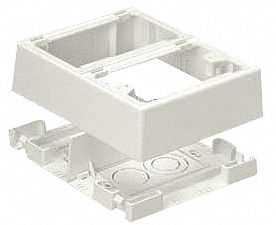 Raceway Box, 1 Gang, Fast-Snap, White