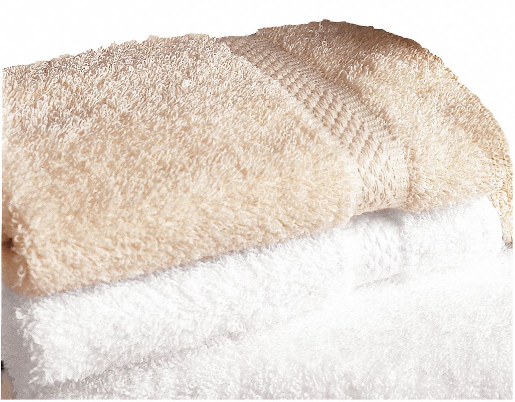 Wash Towel, 13 x 13 In, White, PK 48