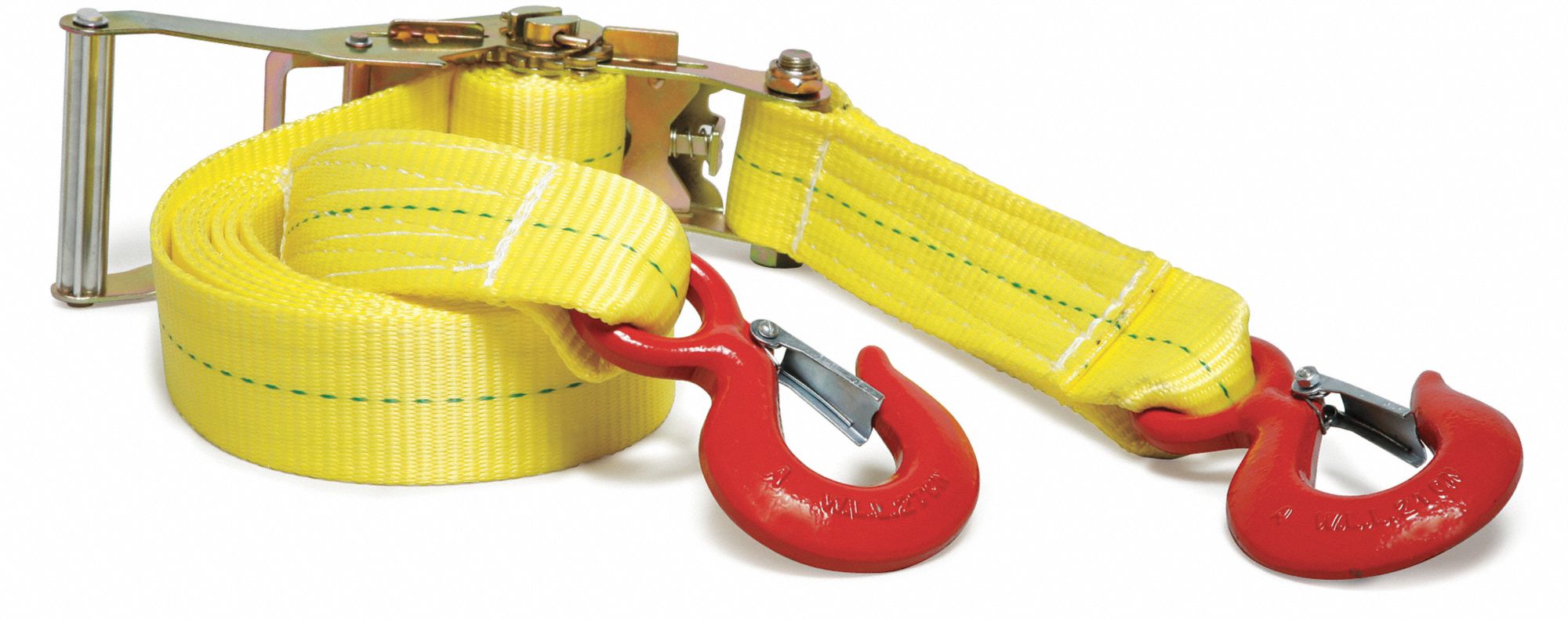 Tie-Down Strap, Ratchet, 16ft x 2In, 3670lb
