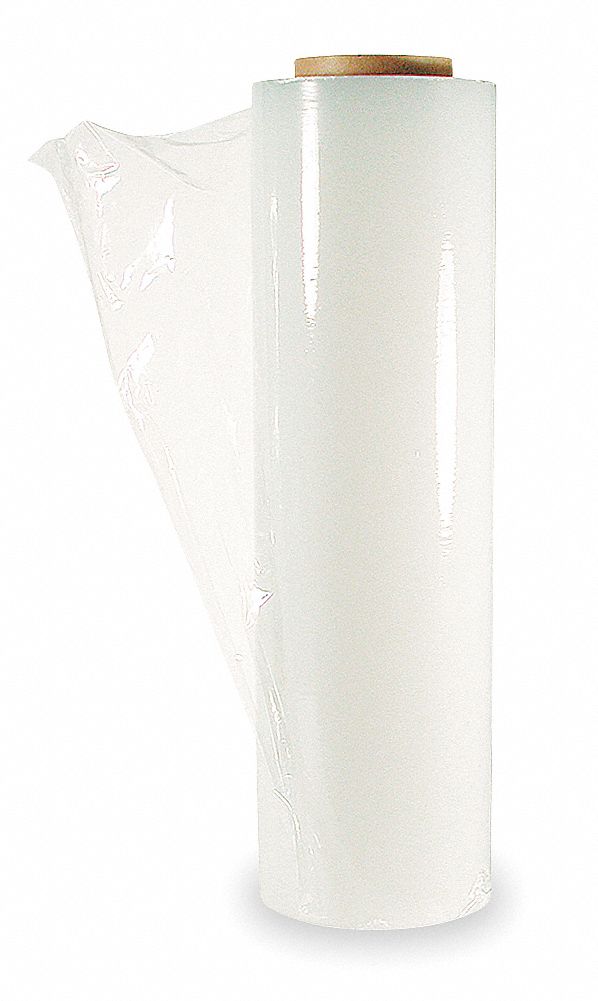 Hand Stretch Wrap, Clear, 2000 ft.L, 12In W