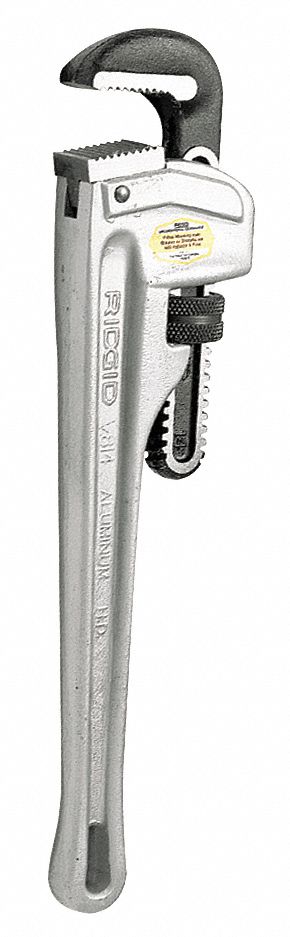 Straight Pipe Wrench, Aluminum, 24 in. L