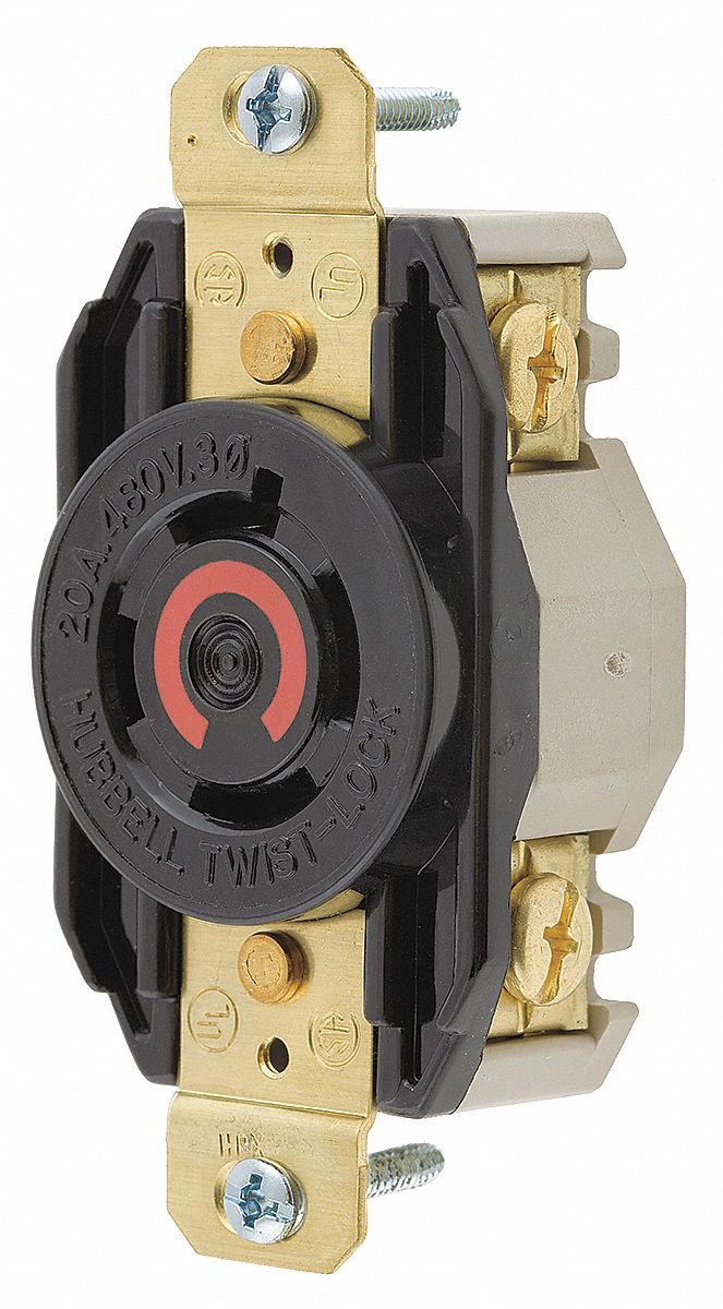Receptacle, Single, 20 A, L16-20
