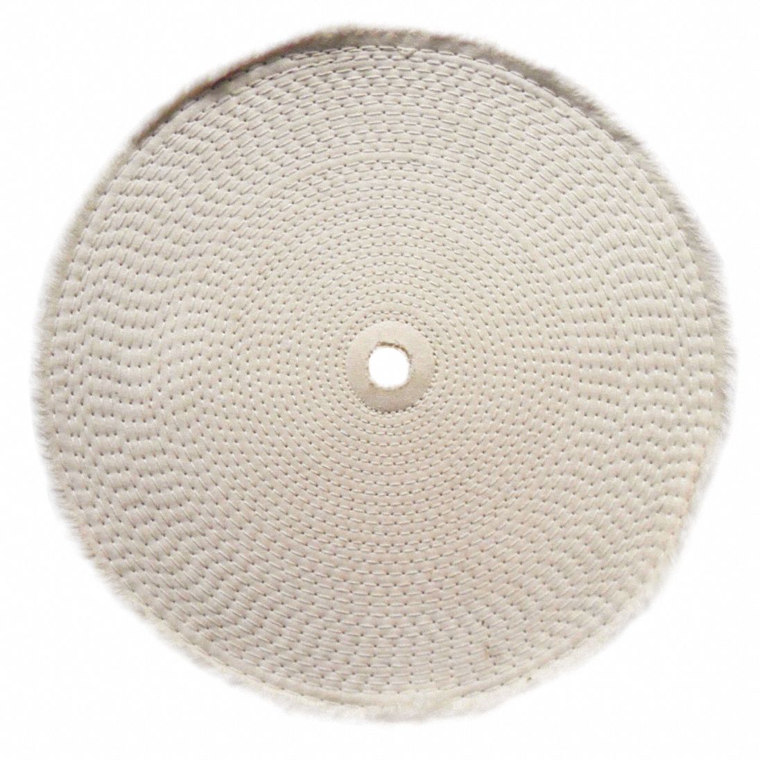 Buffing Wheel, Spiral Sewn, 8 In Dia.