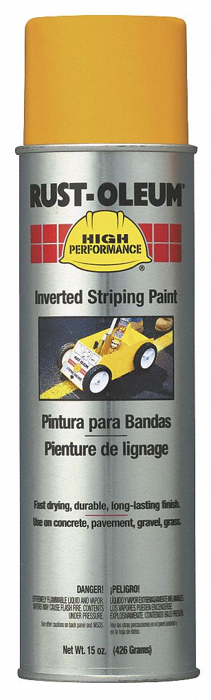 Striping Paint, Yellow, 18 oz.