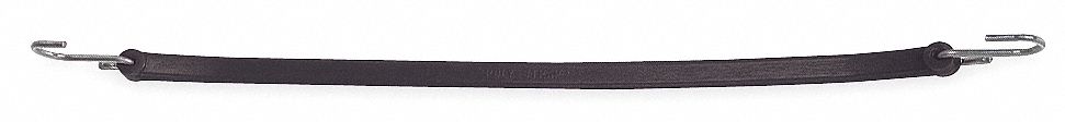 Bungee Strap, S-Hook, 24 In.L, Black