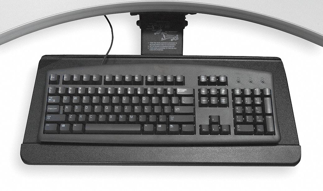 Keyboard Tray, 1in, Black