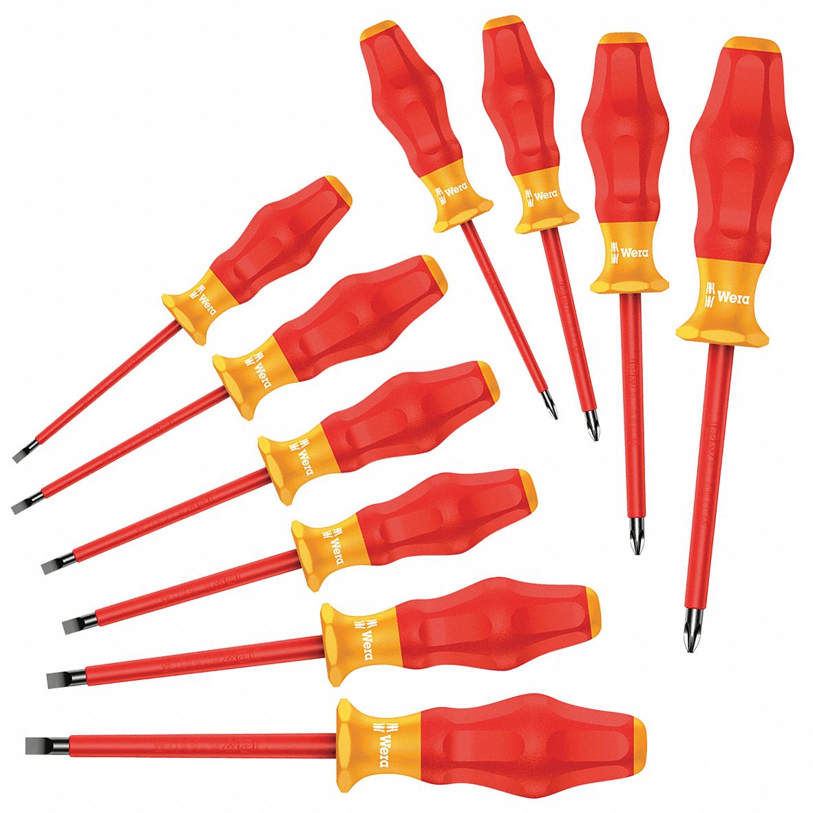 Insulated Combo Screwdriver Set, 10 Pc