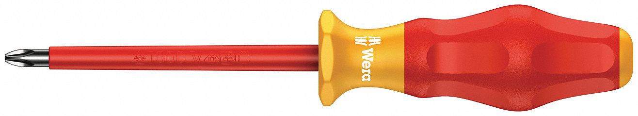 Insulated Slotted Screwdriver, 3.5mm, 4 In