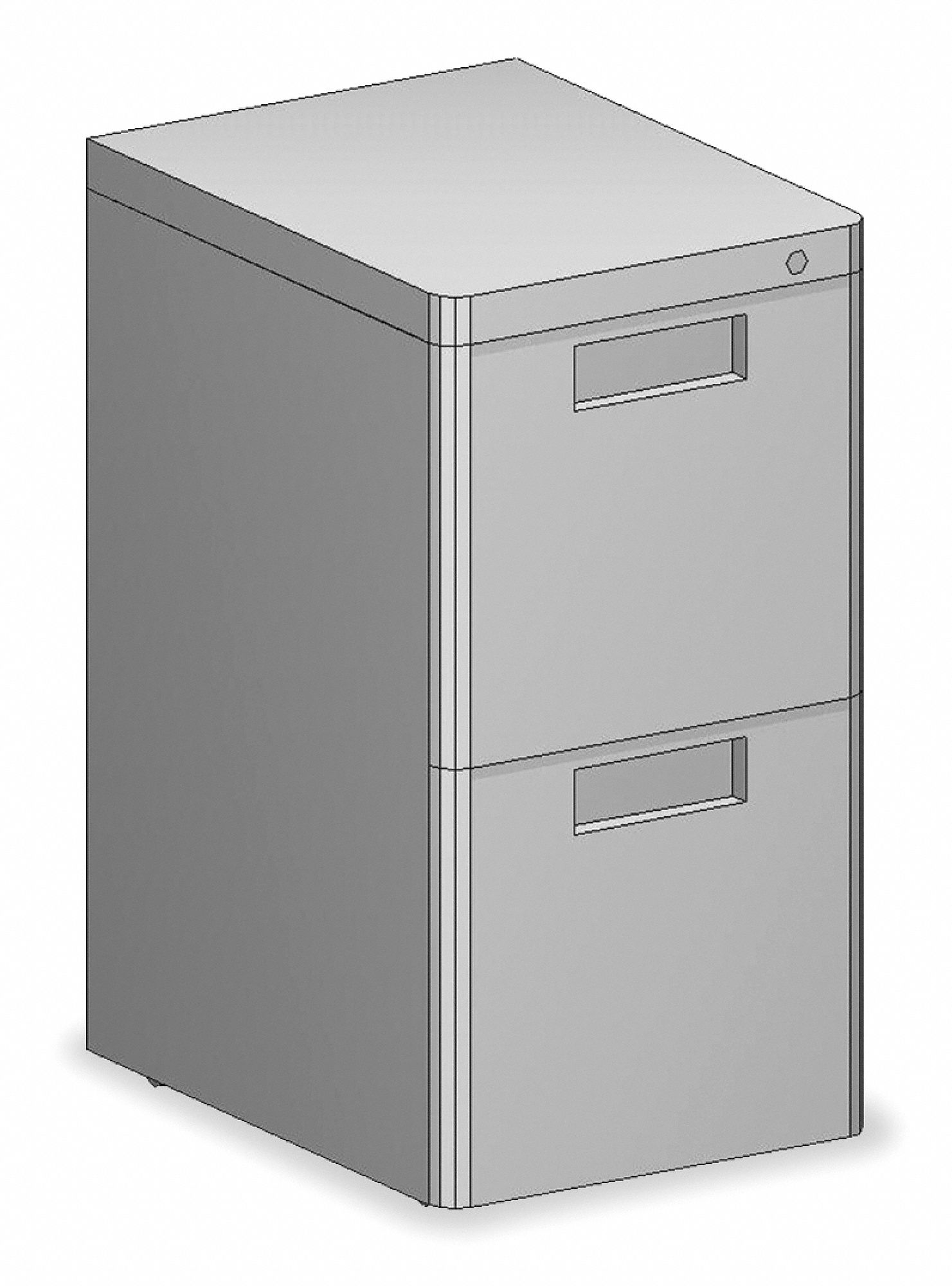 Mobile Box File, 2 File, Gray