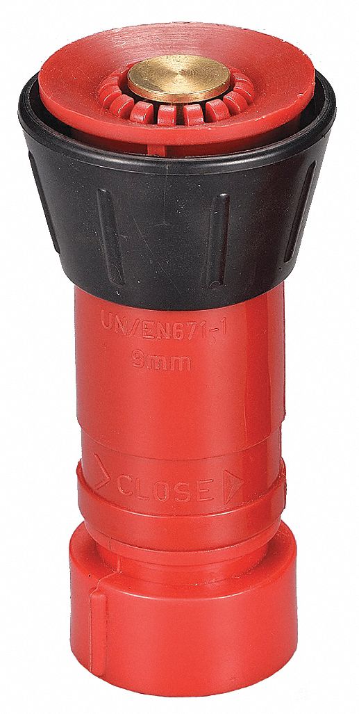 Fire Hose Nozzle, 3/4 In., Black