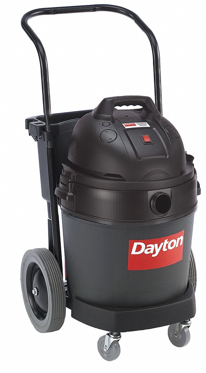 Comm. 12-Gal Poly Wet/Dry Vac w/Dolly