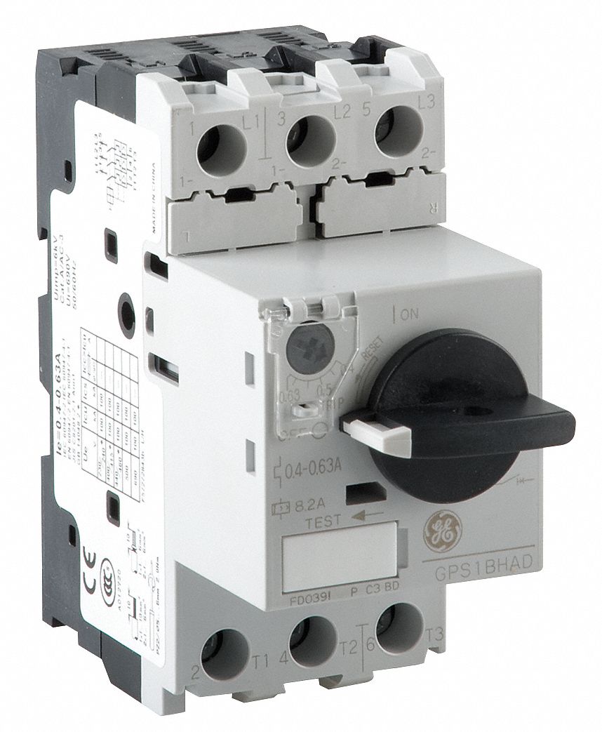 IEC Manual Starter, Dial, 3P, 600V, 8.2A