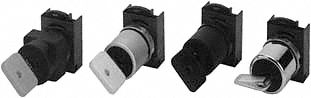 Selector Switch, 22mm, 3Pos, Key Out Left