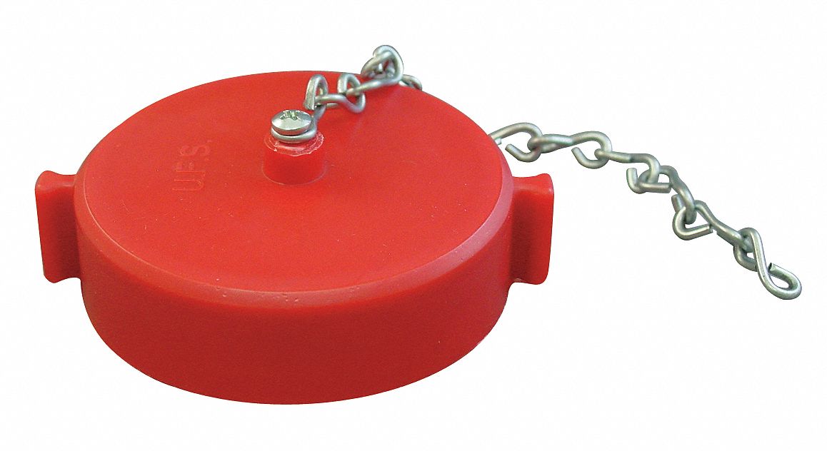 Fire Hose Cap, 2-1/2 In.NH, Plastic