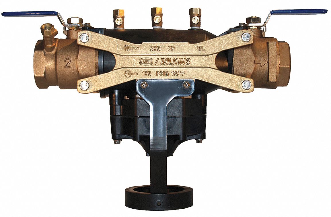 Backflow Preventer, Size 2 In, Bronze