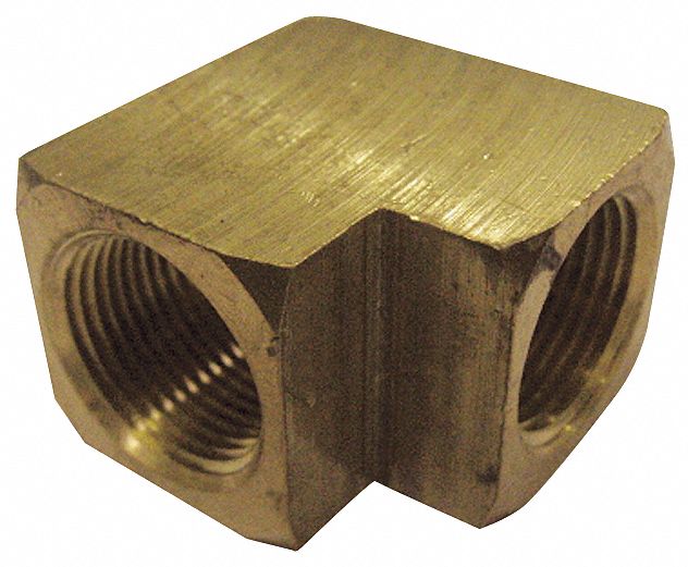 Female Elbow, Brass, 90Deg, , 3/8 In, PK 10