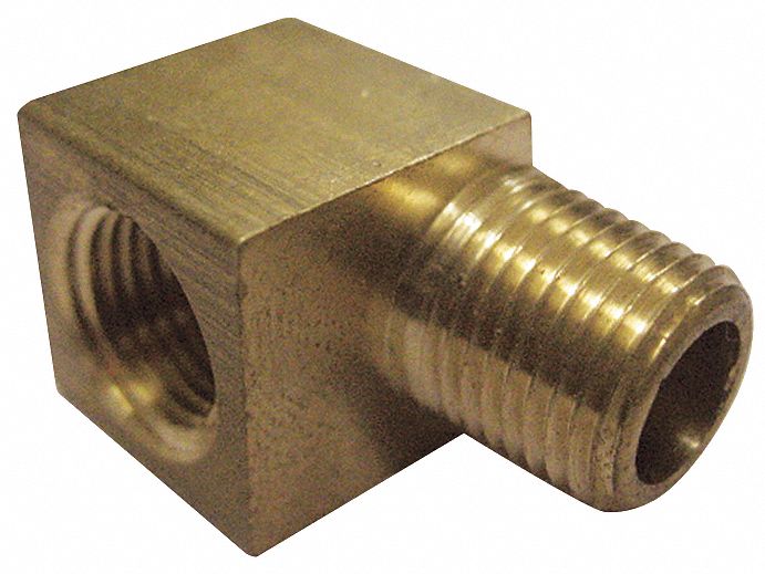 Street Elbow, Brass, 90Deg, 3/8 In, PK 10