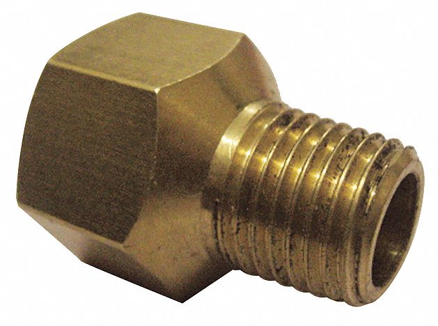 Reducer Adapter, Brass, 3/8 x 1/4, PK10