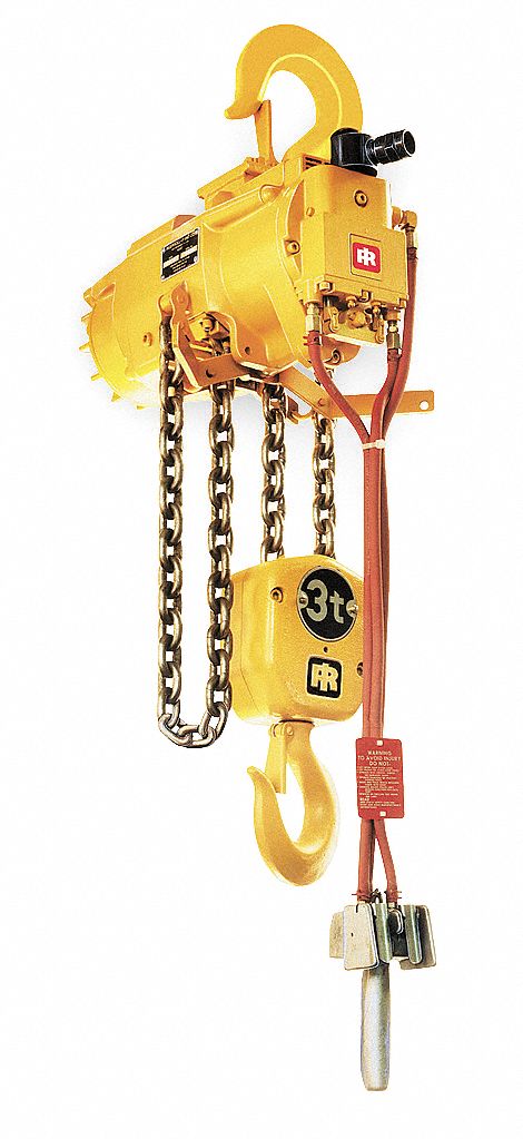 Air Chain Hoist, 9900 lb. Cap., 10 ft. Lft