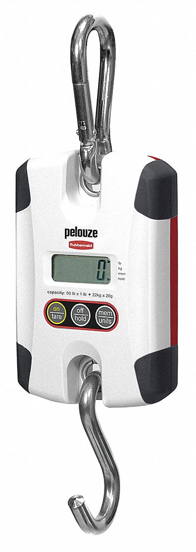 Digital Hanging Scale, Steel, Plastic