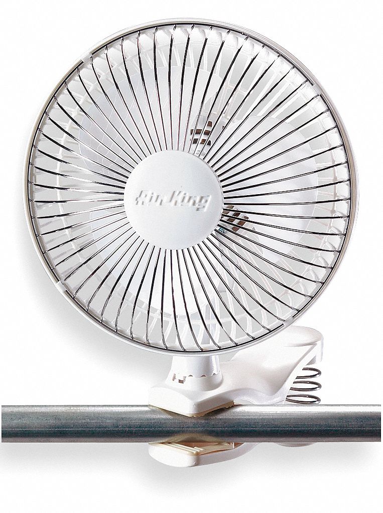 Clip On Fan, Non-Osc, 6 In Dia, 2-spd, 120V