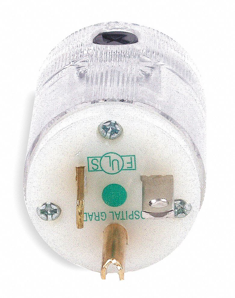 Plug, Valise, 5-20P, 125V, White