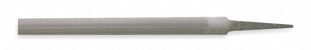 Half Round File, 8 In, Smooth, American