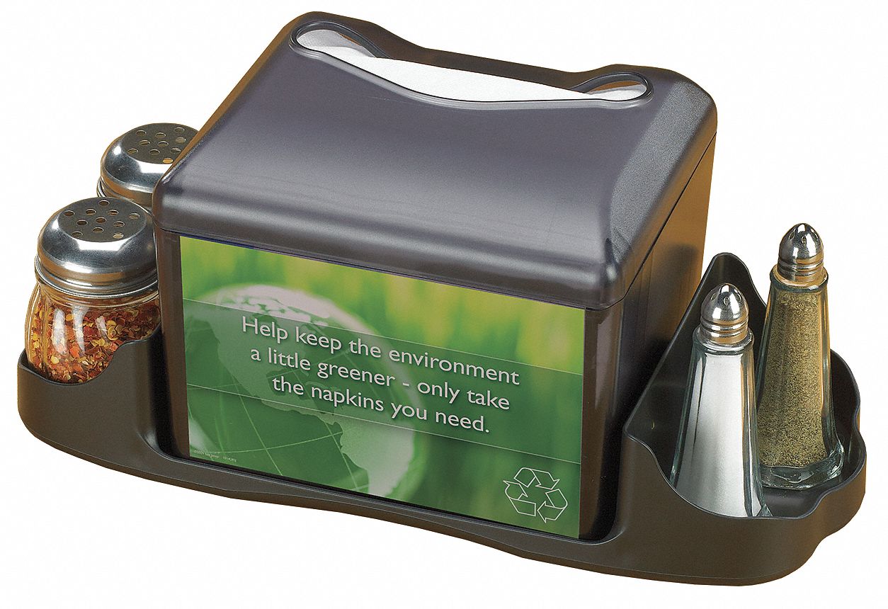 Napkin Dispenser, Black, Table Top