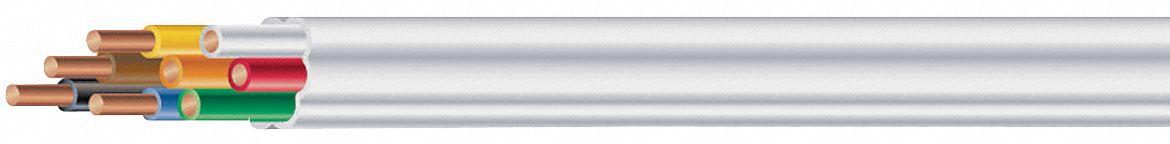Thermostat Cable, 18/8, White, 250ft