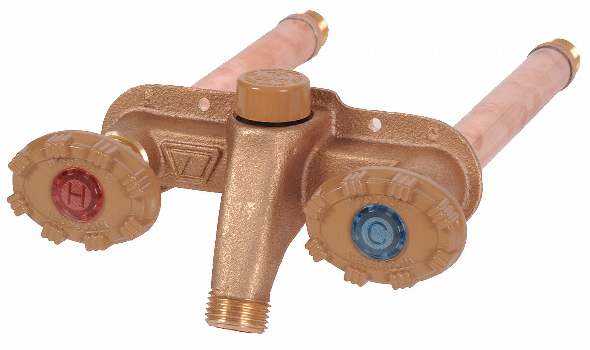 Frost Proof Dual Sillcock, Hot/Cold 10In