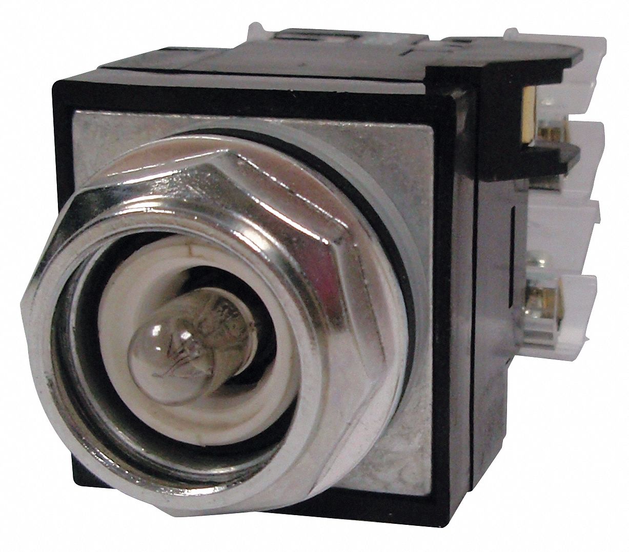 Pushbutton, 30mm, w/o Guard, 1NO-1NC, Red