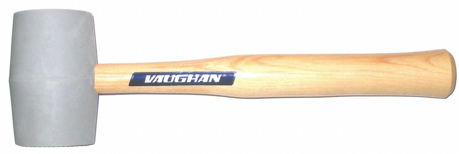 Rubber Mallet, 18 Oz, Hickory